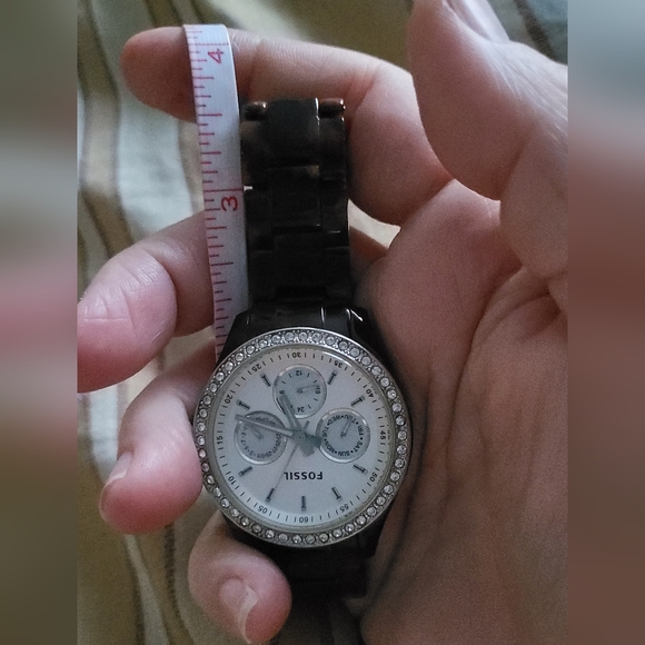 Fossil tortise band swarvoski crystal watch - Picture 4 of 5